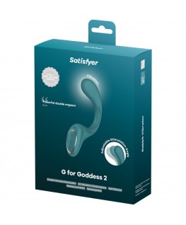 SATISFYER - G FOR GODDESS 2 VIBRATORE CONIGLIO VERDE BOTTIGLIA