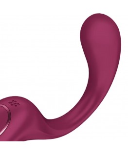 SATISFYER - G PER DEA 2 VIBRATORE CONIGLIO BOTTIGLIA BORDEAUX