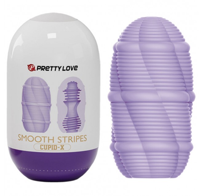 PRETTY LOVE - UOVO MASTURBATORE CUPIDO A STRISCE LISCE