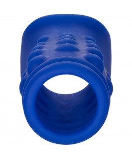 CALEXOTICS - ADMIRAL COPERTURA PER PENE CON PERLINE IN SILICONE LIQUIDO BLU