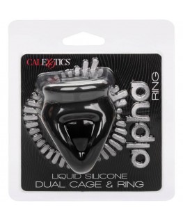 CALEXOTICS - ALPHA ANELLO DUAL CAGE NERO