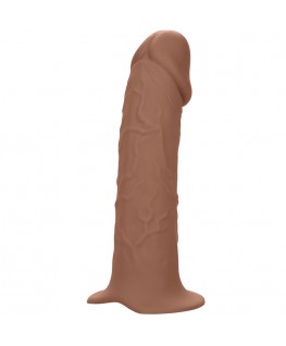 CALEXOTICS - ESTENSIONE REALE PERFORMANCE MAXX CON IMBRACATURA IN PELLE MARRONE