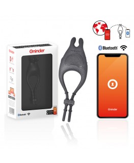 ONINDER - ANELLO VIBRATORE REGOLABILE RICARICABILE PAMPA CON STIMOLATORE CLITORIDE 10 VELOCITÀ - APP GRATUITA