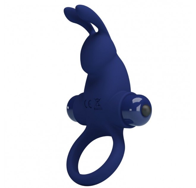 PRETTY LOVE - JIRO ANELLO CONIGLIO CON VIBRAZIONE BLU