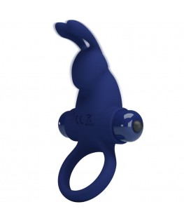 PRETTY LOVE - JIRO ANELLO CONIGLIO CON VIBRAZIONE BLU