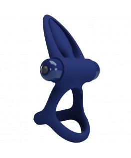 PRETTY LOVE - MAT DOPPIO ANELLO CON VIBRAZIONE E STIMOLATORE BLU