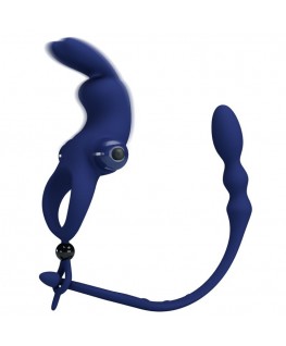 PRETTY LOVE - AYAD ANELLO VIBRATORE RABBIT CON SPINA BLU