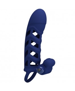 PRETTY LOVE - ALTAF ANELLO VIBRATORE CON GUAINA IN SILICONE BLU