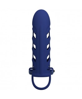 PRETTY LOVE - ALTAF ANELLO VIBRATORE CON GUAINA IN SILICONE BLU