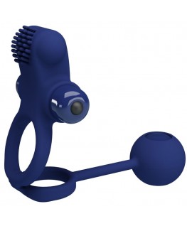 PRETTY LOVE - REMINGTON DOPPIO ANELLO VIBRANTE CON SPINA BLU