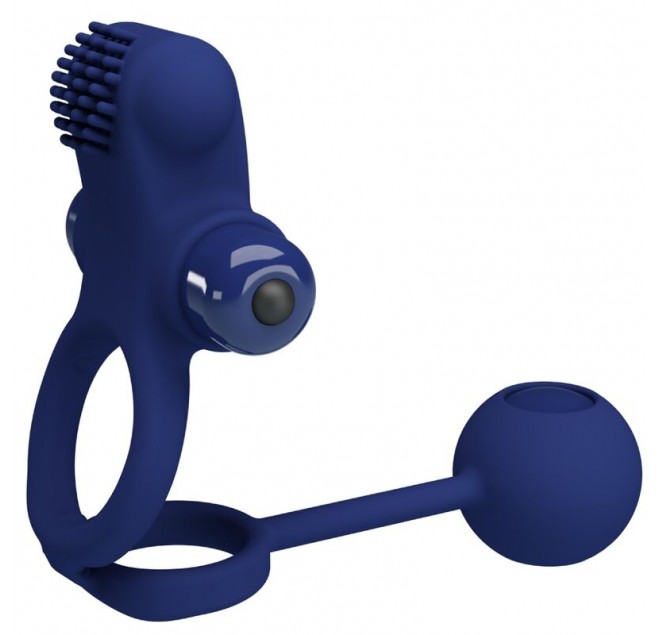 PRETTY LOVE - REMINGTON DOPPIO ANELLO VIBRANTE CON SPINA BLU