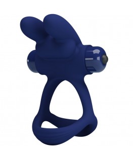 PRETTY LOVE - FRANCISCO ANELLO VIBRANTE DOPPIO BLU CONIGLIO