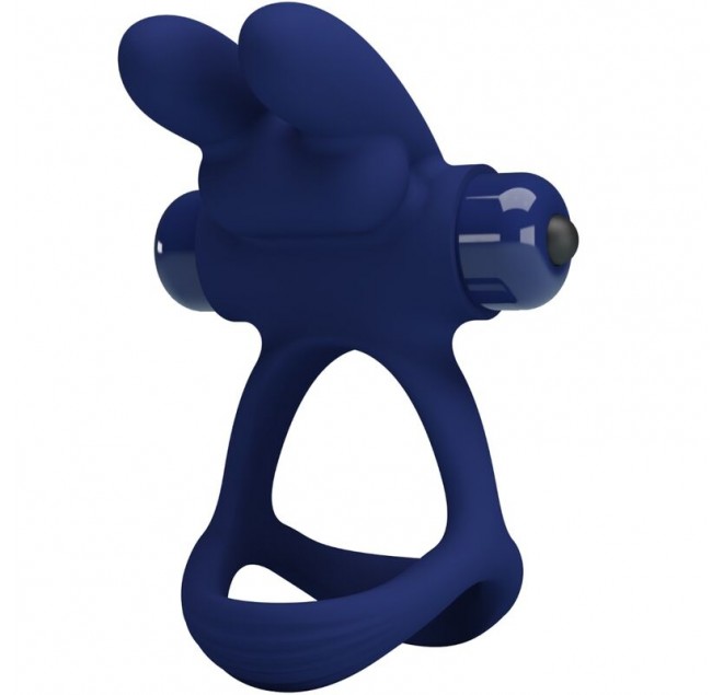 PRETTY LOVE - FRANCISCO ANELLO VIBRANTE DOPPIO BLU CONIGLIO