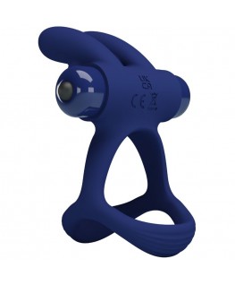 PRETTY LOVE - FRANCISCO ANELLO VIBRANTE DOPPIO BLU CONIGLIO