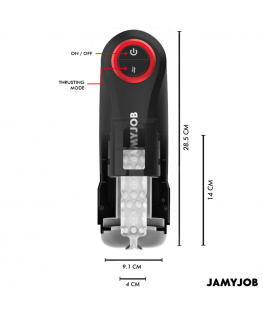JAMYJOB - MASTURBATORE VAGINALE AUTOMATICO A GRAVITÀ 5 MODALITÀ DI ASPIRAZIONE