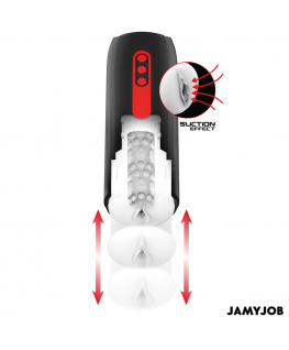 JAMYJOB - MASTURBATORE VAGINALE AUTOMATICO PHANTOM 5 MODALITÀ DI ASPIRAZIONE E SPINTA
