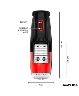 JAMYJOB - STORM MASTURBATORE VAGINA AUTOMATICO 10 MODALITÀ DI ROTAZIONE E SPINTA
