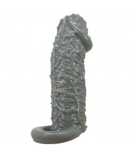 PRETTY LOVE - MODELLO REALISTICO DI INGRANDIMENTO E MANICA DI RITARDO PER IL PENE 2 GRIGIO