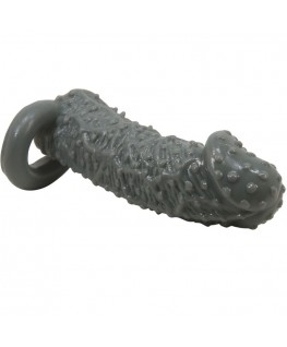 PRETTY LOVE - MODELLO REALISTICO DI INGRANDIMENTO E MANICA DI RITARDO PER IL PENE 2 GRIGIO