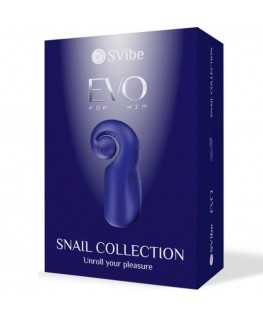 SNAIL VIBE - EVO PER LUI MASTURBATORE MASCHILE SLIDE NROLL BLU SCURO