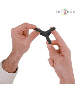 INTENSE - CARSON DOPPIO ANELLO PER PENE IN SILICONE MODELLO NERO 4