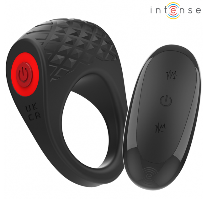 INTENSE - CLOVER VIBRATORE ANELLO PER PENE 10 VIBRAZIONI NERO