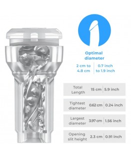 KIIROO - FEEL POCKET STROKER CRYSTAL DI KIIROO TRASPARENTE