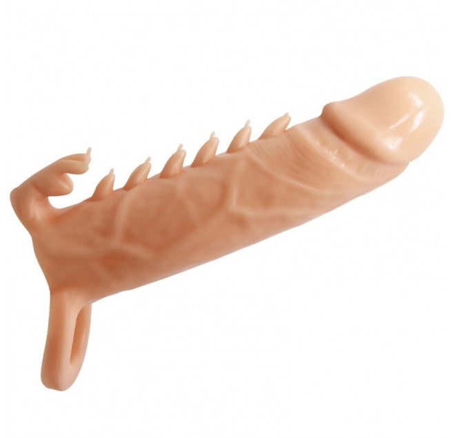 PRETTY LOVE - EMMIT GUAINA PER PENE + STIMOLATORE PER CLITORIDE FLESH