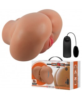 CRAZY BULL - VIBRATORE LUNA CON VAGINA REALISTICA E CONTROLLO ANO REMOTO