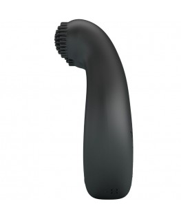 PRETTY LOVE - ANELLO VIBRANTE DAHLIA + STIMOLATORE CLITORIDEO 12 VIBRAZIONI NERO