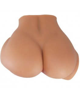 CRAZY BULL - VIBRATORE EMILIA ASS CON VAGINA E ANO REALISTICI, TELECOMANDO IN CARNE