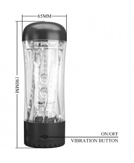 PRETTY LOVE - TAMARA MASTURBATORE MASCHILE VIBRATORE MULTI-VELOCITÀ NERO