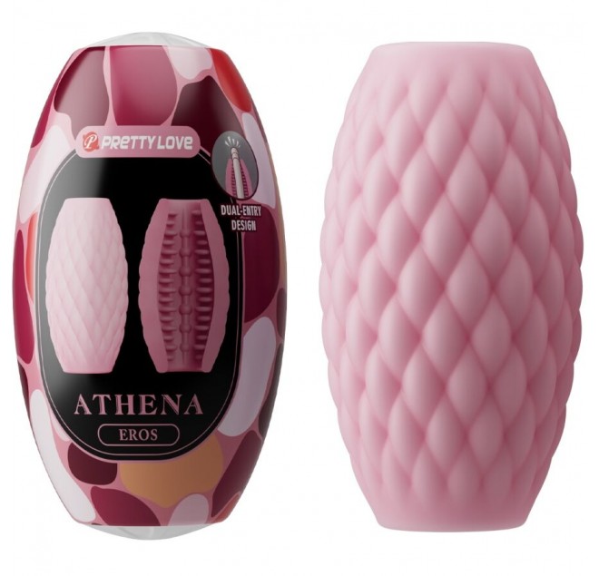 PRETTY LOVE - ATHENA EROS SILICONE MASTURBATORE MASCHILE ROSA