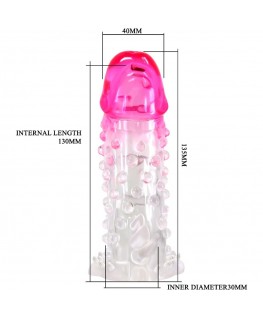 PRETTY LOVE - GUAINA DI ALLARGAMENTO REALISTICA WILFORD CON PENE RILIEVO ROSA