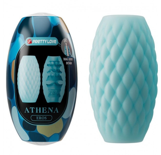 PRETTY LOVE - ATHENA EROS SILICONE MASTURBATORE MASCHILE AZZURRO CIELO