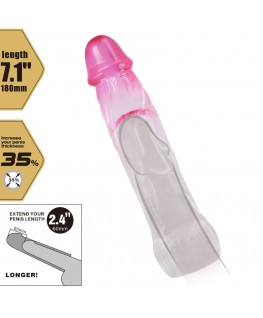 PRETTY LOVE - NERON REALISTICO 6 CM GUAINA DI ALLARGAMENTO PER PENE ROSA