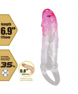 PRETTY LOVE - ODES REALISTICO 2 CM GUAINA DI ALLARGAMENTO PER PENE ROSA