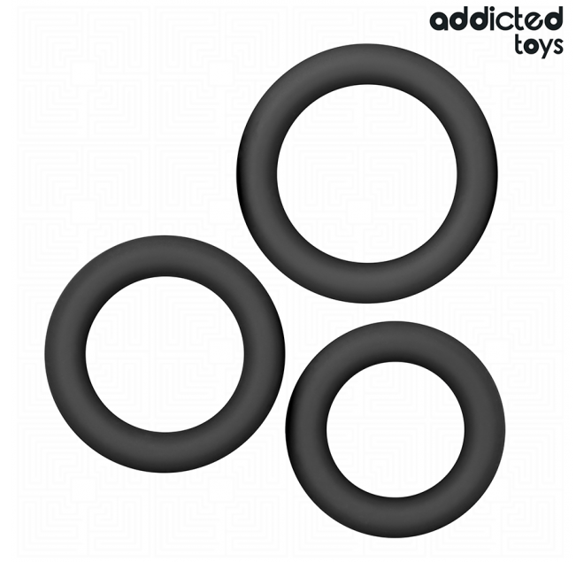 ADDICTED TOYS - SET DI ANELLI IN SILICONE MODELLO 1