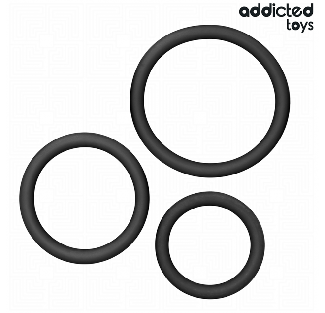 ADDICTED TOYS - SET DI ANELLI IN SILICONE MODELLO 2