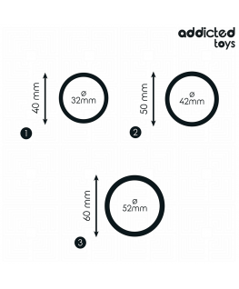 ADDICTED TOYS - SET DI ANELLI IN SILICONE MODELLO 2