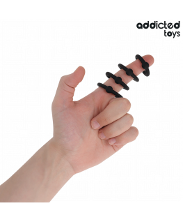 ADDICTED TOYS - SET DI ANELLI IN SILICONE A PRESSIONE