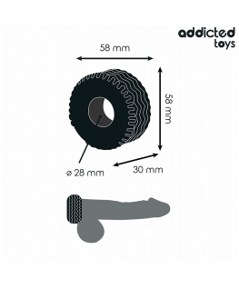 ADDICTED TOYS - ANELLO PER IL PENE EXTRA SPESSO