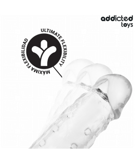 ADDICTED TOYS - ESTENSIONE PENE TRASPARENTE TAGLIA S 23 CM