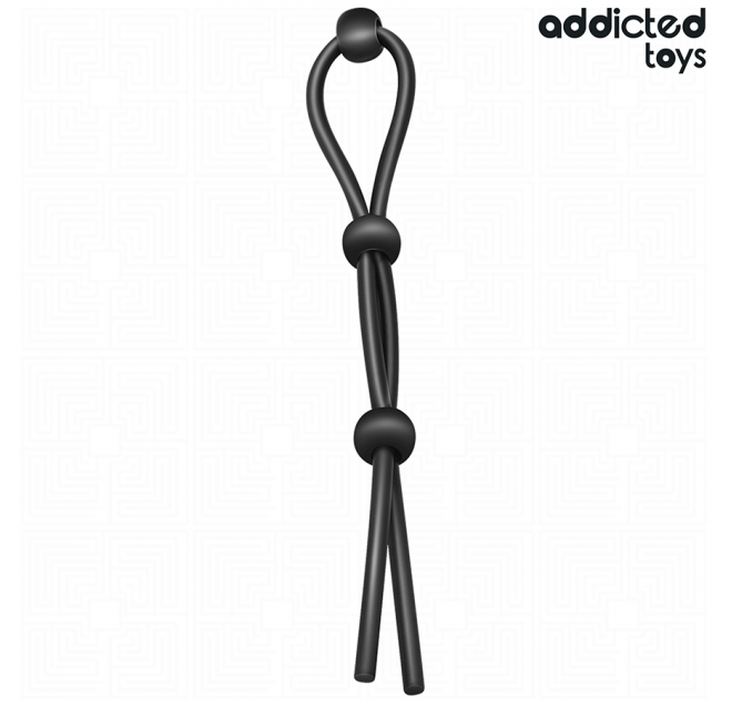 ADDICTED TOYS - CORDA IN SILICONE PER IL PENE A TRIPLO ANELLO