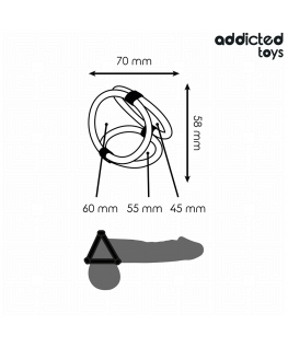 ADDICTED TOYS - ANELLO PER PENE TRIPLO