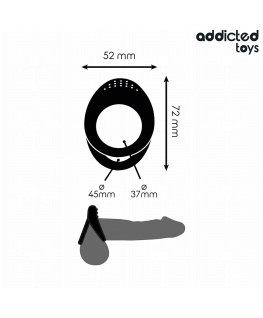 ADDICTED TOYS - ANELLO PER PENE A DOPPIA TEXTURE