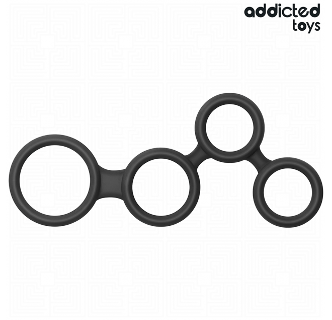 ADDICTED TOYS - ANELLO PER PENE CON DIVISORI PER TESTICOLI