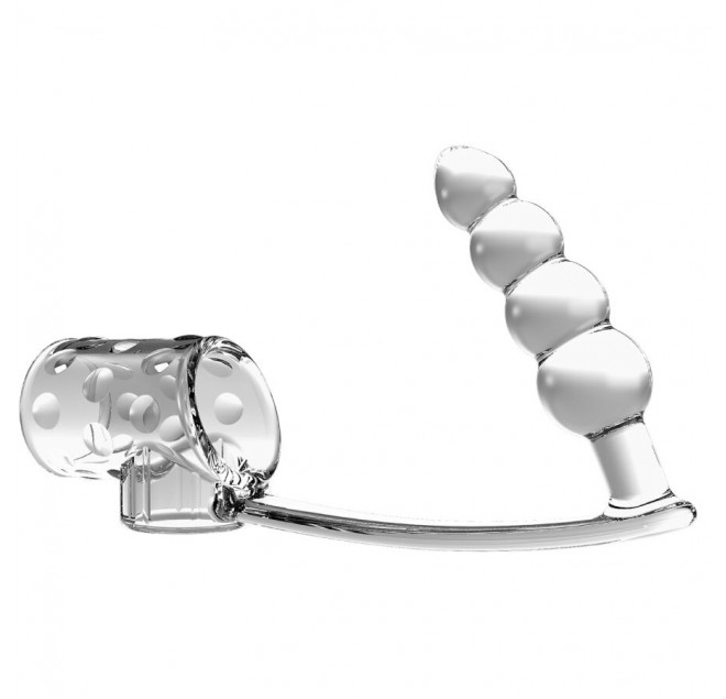 PRETTY LOVE - GUAINA PER PENE CON TAPPO ANALE TRASPARENTE