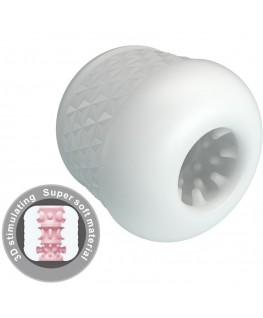 PRETTY LOVE - MASTURBATORE MASCHILE BIANCO CRYSTLE