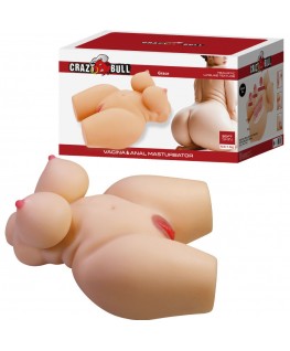 CRAZY BULL - GRACE TORSO FEMMINILE REALISTICO VAGINA E ANALE 7,5 KG
